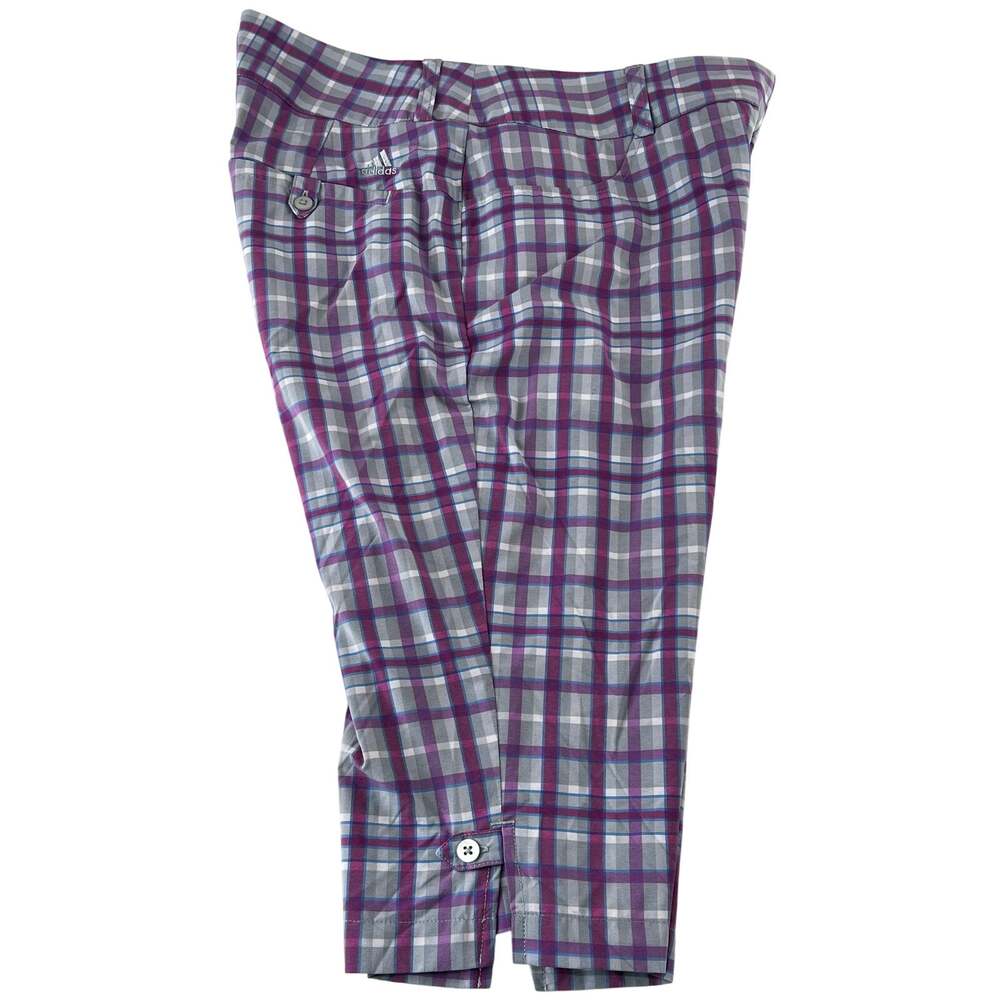 Adidas Purple Gray Climalite Golf Capri Pants women's size 10